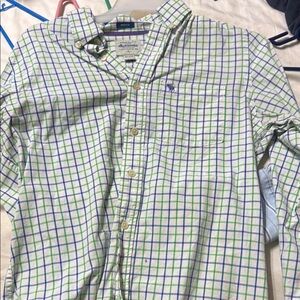 Brooks Brothers Green and Blue Checkered Men's Shirt